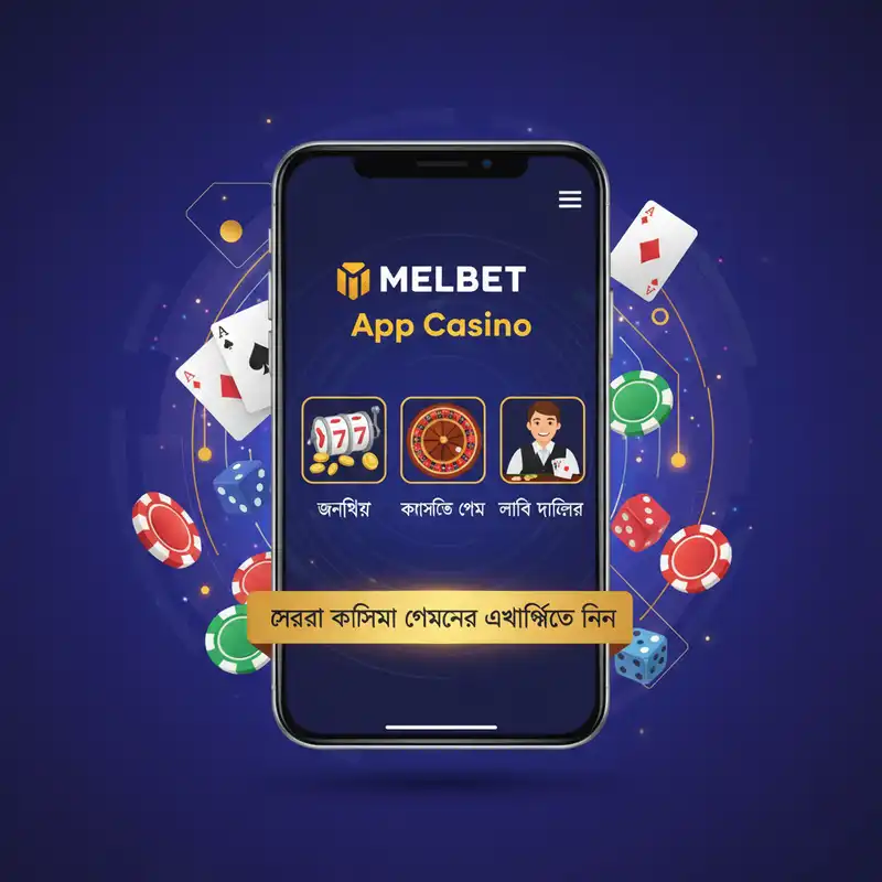 Melbet App Bangladesh Casino Games Banner